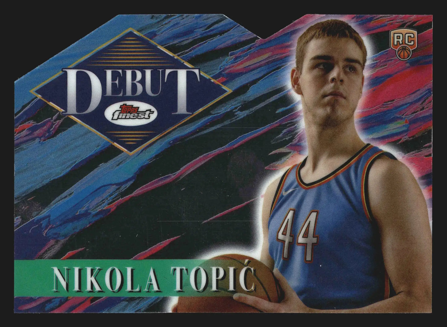 2024-25 Topps Finest Debut Nikola Topic #D-8 Thunder RC - Basketball Card Single