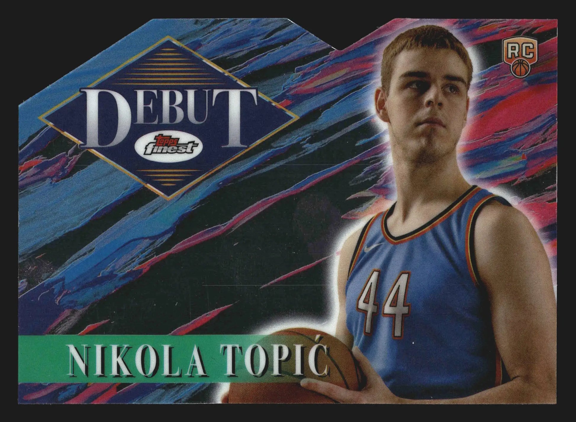 2024-25 Topps Finest Debut Nikola Topic #D-8 Thunder RC - Basketball Card Single