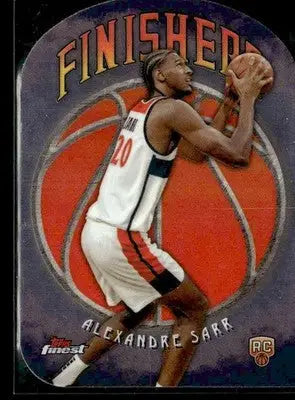 2024-25 Topps Finest #F-10 Alexandre Sarr Finishers - Basketball Card Single