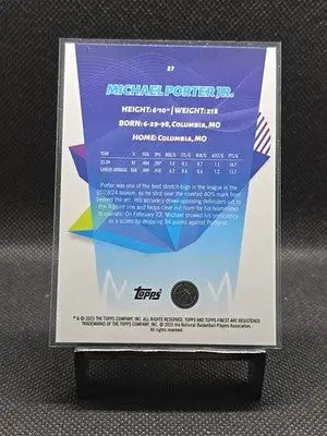 2024-25 Topps Finest - Michael Porter Jr. #27 Blue /175 - Basketball Card Single