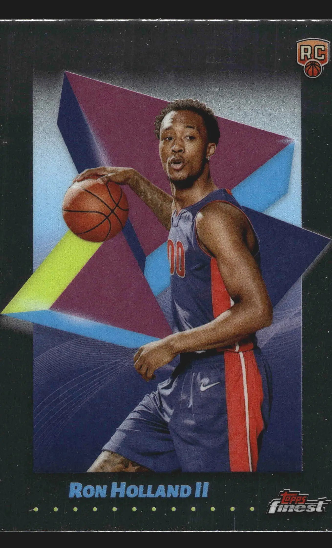2024-25 Topps Finest Ron Holland II #31 RC Detroit Pistons Rookie