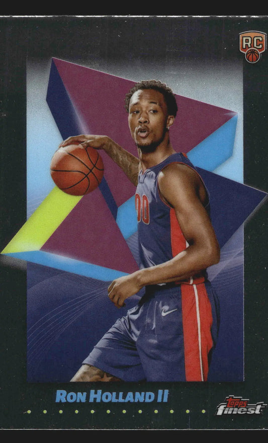 2024-25 Topps Finest Ron Holland II #31 RC Detroit Pistons Rookie