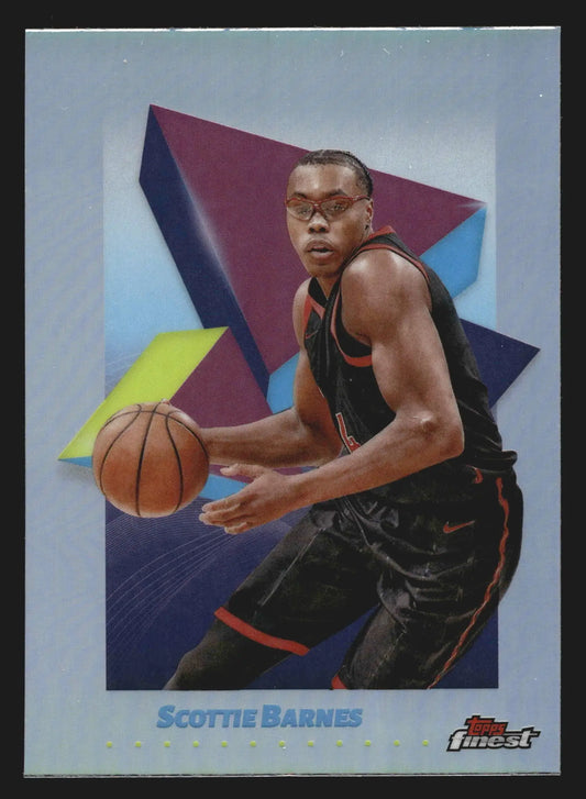 2024-25 Topps Finest Scottie Barnes #91 Refractor Toronto Raptors