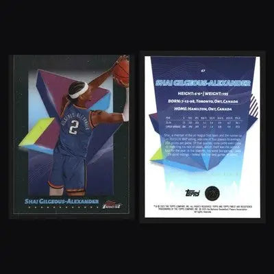 2024-25 Topps Finest Shai Gilgeous-Alexander #67 Thunder - Basketball Card Single