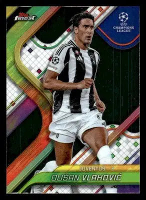 2024-25 Topps Finest UEFA Club Comp #6 Dusan Vlahovic - Soccer Card Single