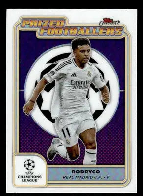 2024-25 Topps Finest UEFA Club Comp #PF-4 Rodrygo Prized Footballers - Soccer Card Single