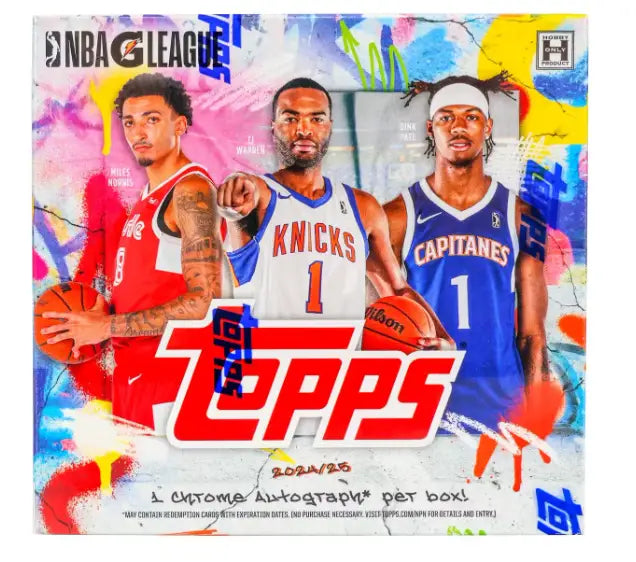 2024-25 Topps G-League Basketball Hobby Box with NBA G League Topps trading cards