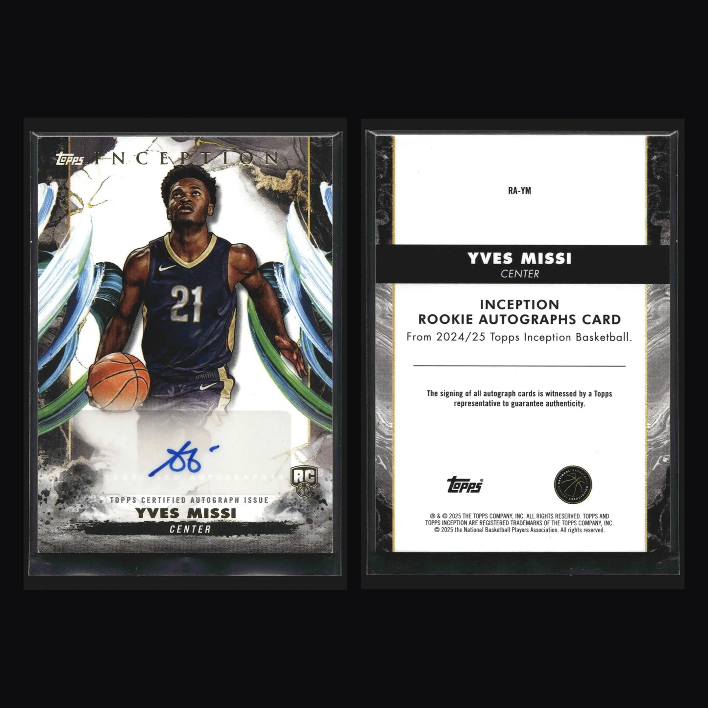 2024-25 Topps Inception Yves Missi Rookie Auto #RA-YM RC Pelicans