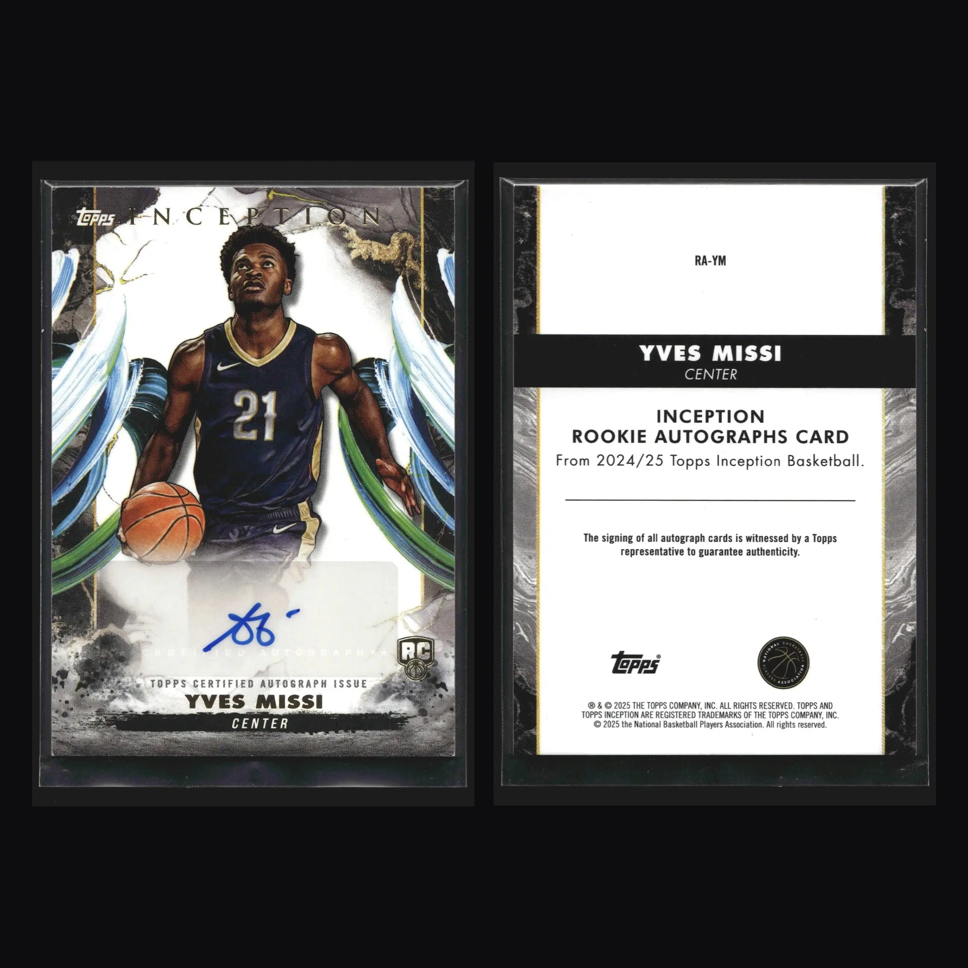 2024-25 Topps Inception Yves Missi Rookie Auto #RA-YM RC Pelicans