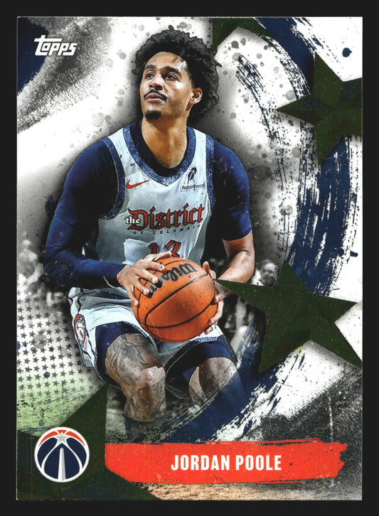 2024-25 Topps Jordan Poole #94 Crackleboard Wizards - Basketball Card Single