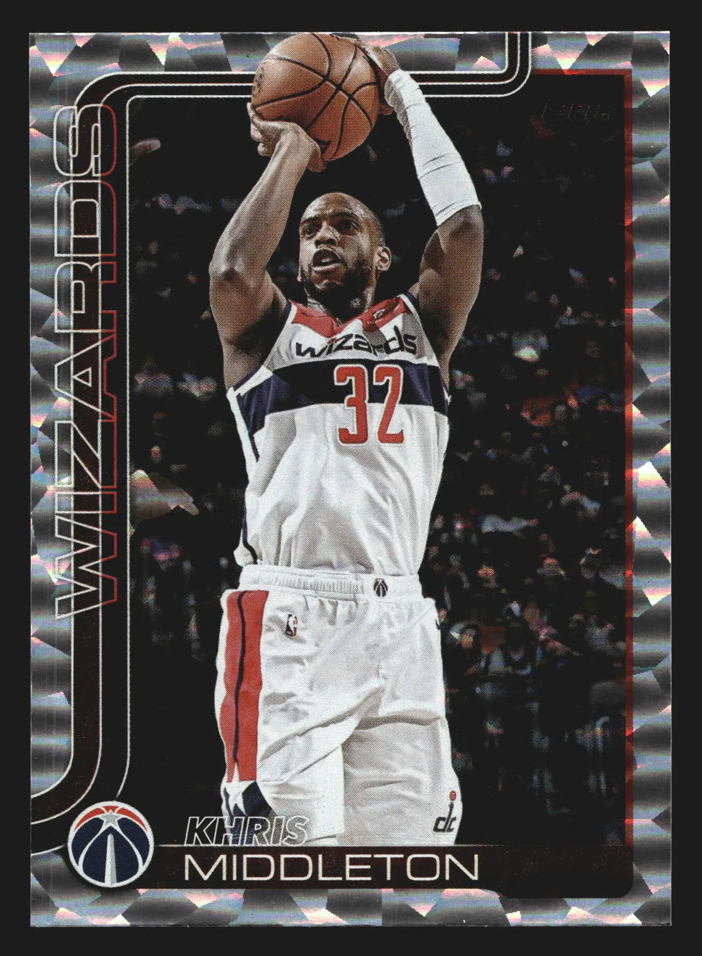 2024-25 Topps Khris Middleton #100 Crackleboard Wizards - Basketball Card Single