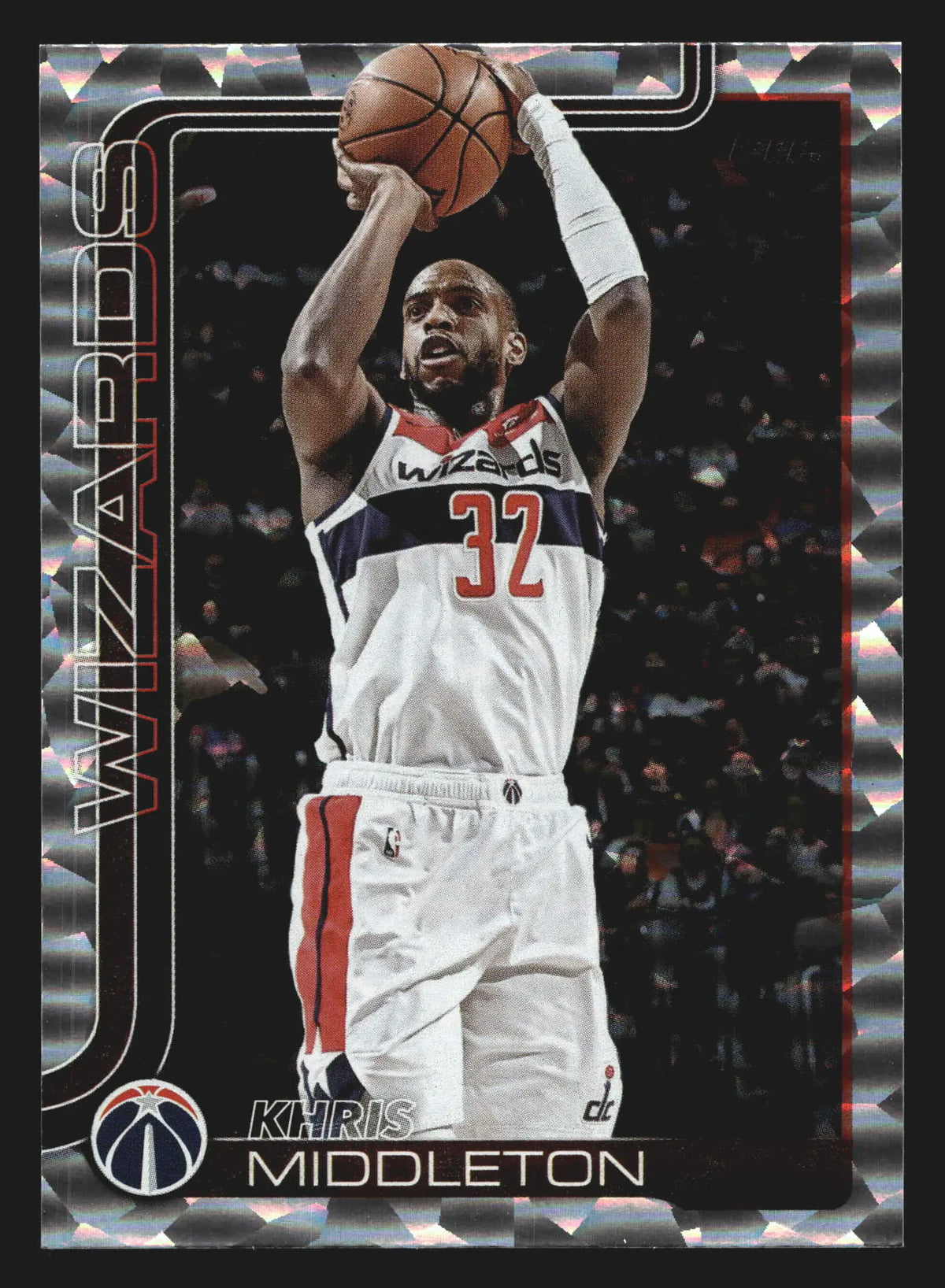 2024-25 Topps Khris Middleton #100 Crackleboard Wizards - Basketball Card Single