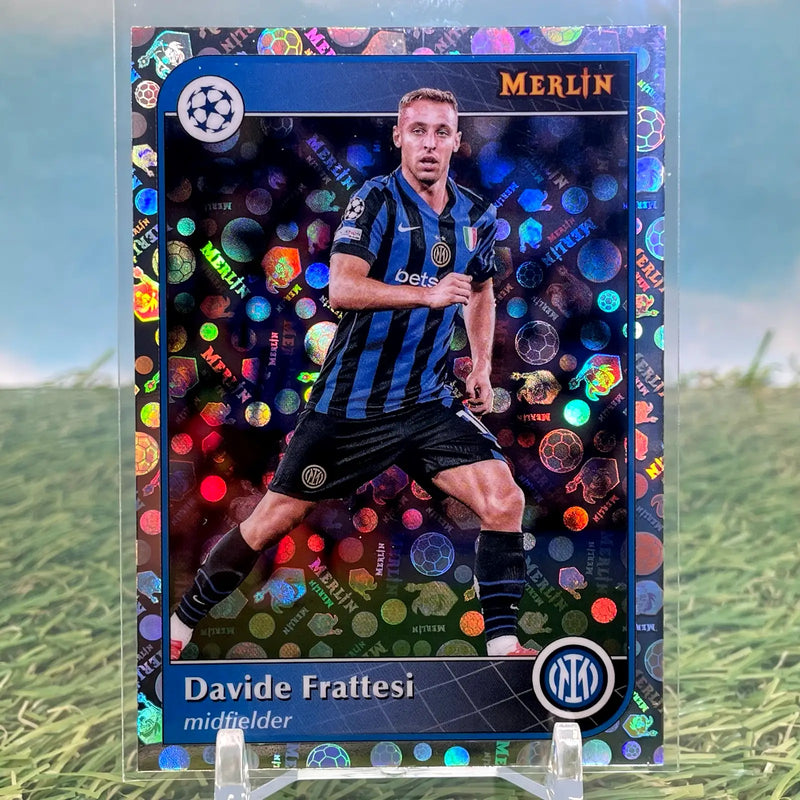 2024-25 Topps Merlin UEFA Davide Frattesi Logofractor Inter #126 - Soccer Card Single