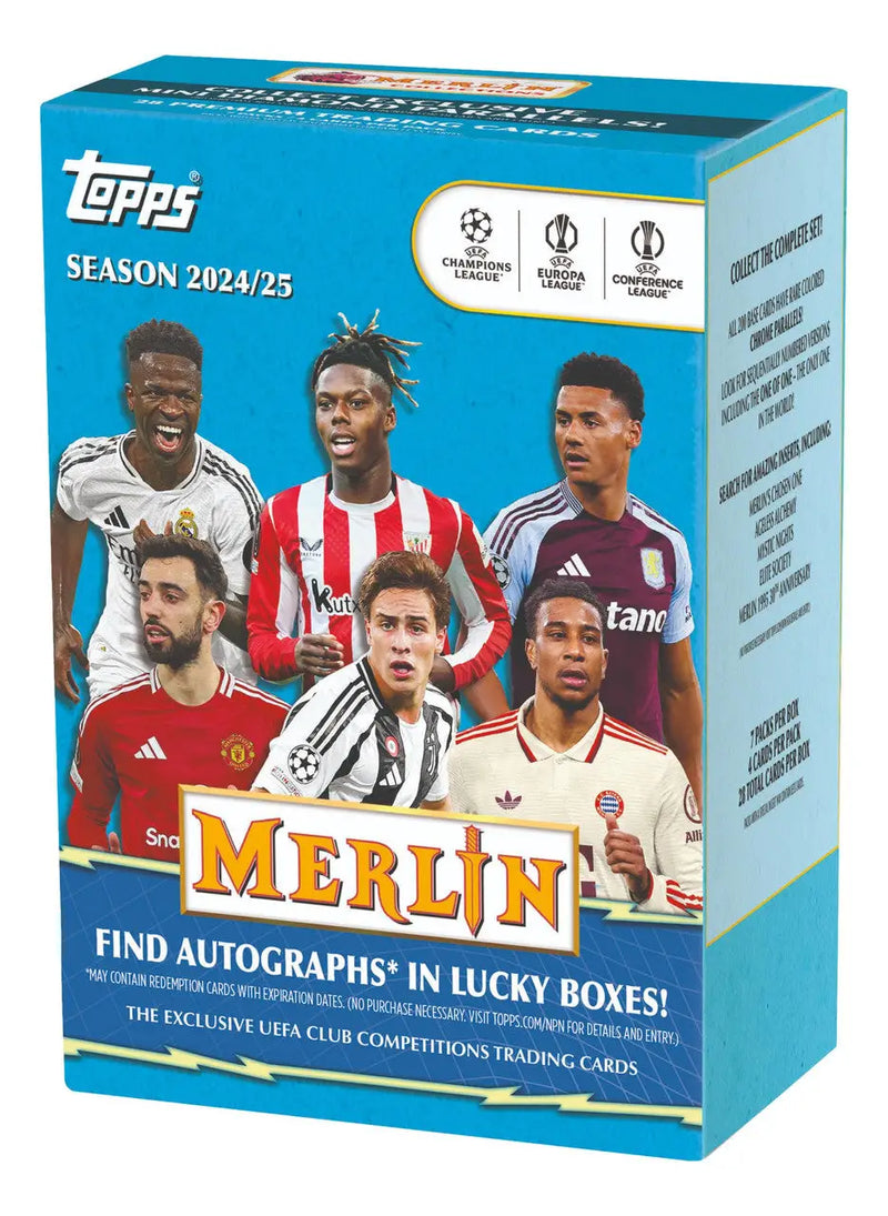 2024-25 Topps UEFA Champions League Merlin Chrome Blaster Box - Soccer Card Box