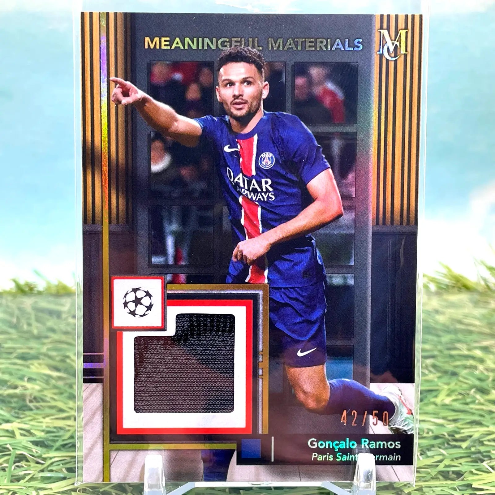 2024-25 Topps UEFA Museum Collection Goncalo Ramos Match Worn Relic /50