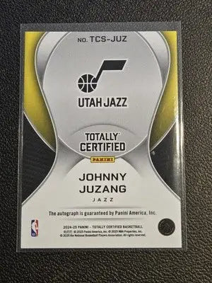 2024-25 totally certified johnny juzang #TCS-JUZ gold auto - Basketball Card Single