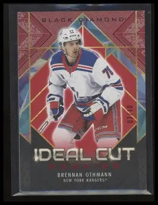 2024-25 UD Black Diamond #ICR-BO Brennan Othmann Ideal Cut Rookies Red #07/10 - Hockey Card Single