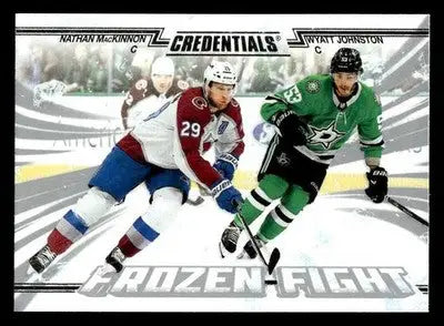 2024-25 UD Credentials #FF-JM Nathan MacKinnon / Wyatt Johnston Frozen Fight - Hockey Card Single