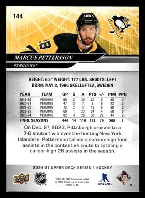 2024-25 Upper Deck #144 Marcus Pettersson - Hockey Card Single