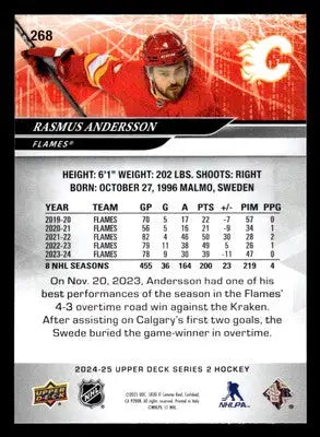 2024-25 Upper Deck #268 Rasmus Andersson - Hockey Card Single