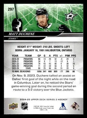 2024-25 Upper Deck #297 Matt Duchene - Hockey Card Single