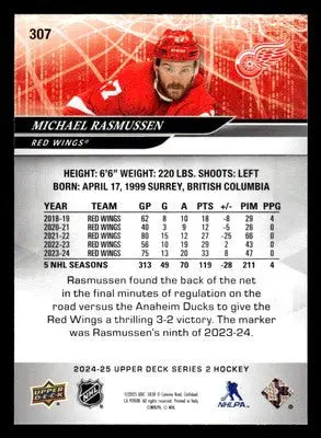 2024-25 Upper Deck #307 Michael Rasmussen - Hockey Card Single