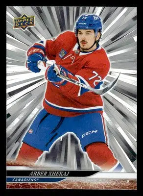2024-25 Upper Deck #340 Arber Xhekaj Outburst Silver - Hockey Card Single
