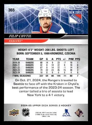 2024-25 Upper Deck #365 Filip Chytil - Hockey Card Single