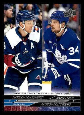 2024-25 Upper Deck #449 Nathan MacKinnon / Auston Matthews - Hockey Card Single
