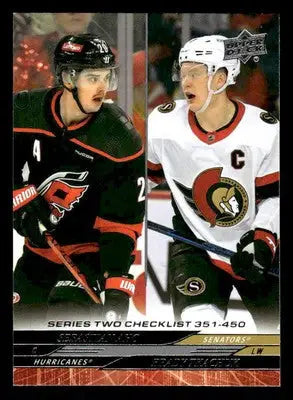 2024-25 Upper Deck #450 Sebastian Aho / Brady Tkachuk - Hockey Card Single