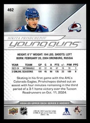 2024-25 Upper Deck #462 Nikita Prishchepov - Hockey Card Single