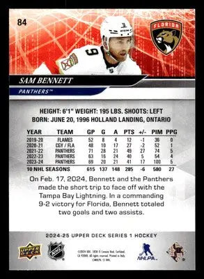 2024-25 Upper Deck #84 Sam Bennett - Hockey Card Single