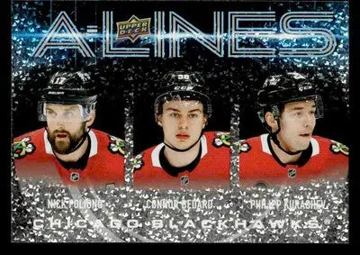 2024-25 Upper Deck #AL-7 Nick Foligno / Connor Bedard / Philipp Kurashev A-Lines