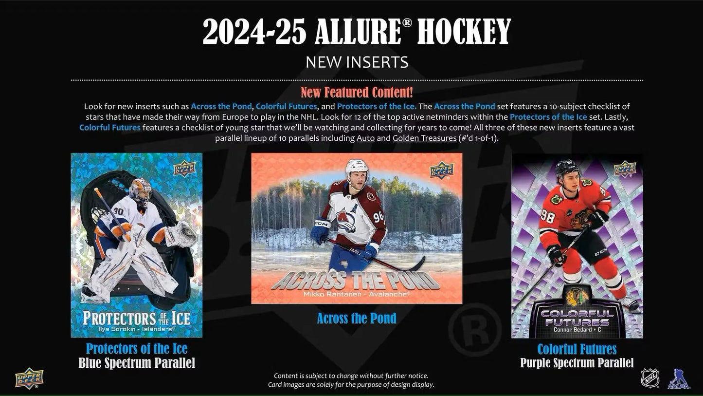2024-25 Upper Deck Allure Hockey Hobby Box | Columbia Sports Cards - Sports Card Hobby Boxes