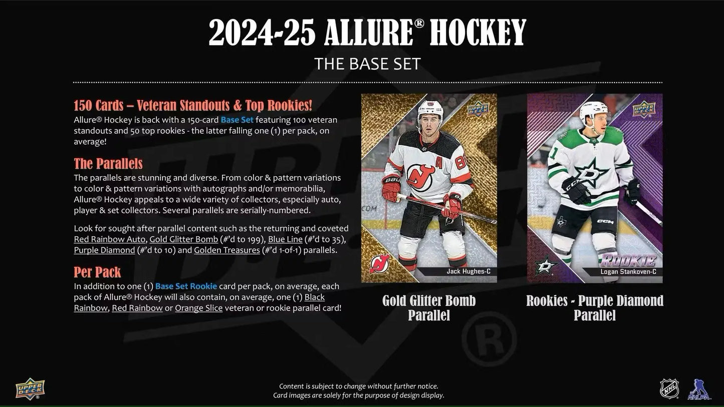 2024-25 Upper Deck Allure Hockey Hobby Box | Columbia Sports Cards - Sports Card Hobby Boxes