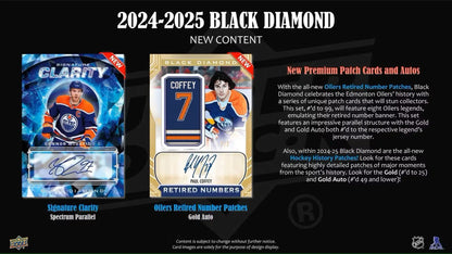 2024/25 Upper Deck Black Diamond Hockey Hobby Box - Sports Card Hobby Boxes