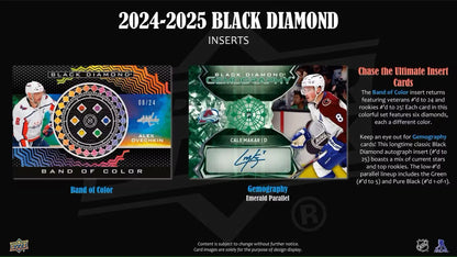 2024/25 Upper Deck Black Diamond Hockey Hobby Box - Sports Card Hobby Boxes