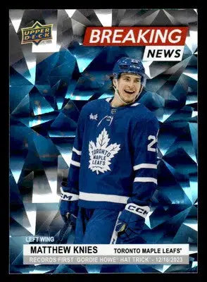 2024-25 Upper Deck #BN-34 Matthew Knies Breaking News - Hockey Card Single