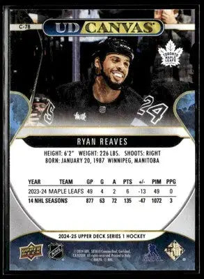2024-25 Upper Deck #C-78 Ryan Reaves UD Canvas - Hockey Card Single