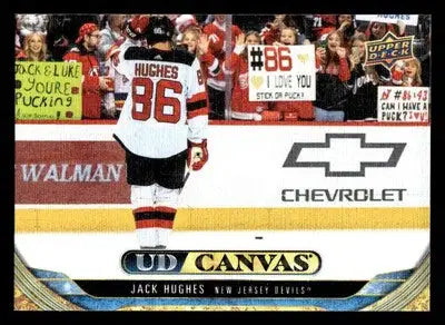 2024-25 Upper Deck #C133 Jack Hughes UD Canvas - Hockey Card Single
