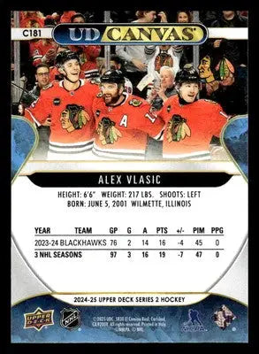2024-25 Upper Deck #C181 Alex Vlasic UD Canvas - Hockey Card Single