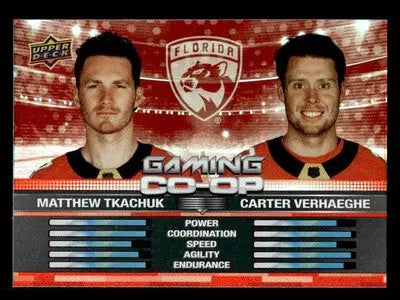 2024-25 Upper Deck #CGO-17 Matthew Tkachuk / Carter Verhaeghe Gaming Co-Op - Hockey Card Single