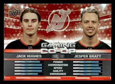 2024-25 Upper Deck #CGO-19 Jack Hughes / Jesper Bratt Gaming Co-Op - Hockey Card Single