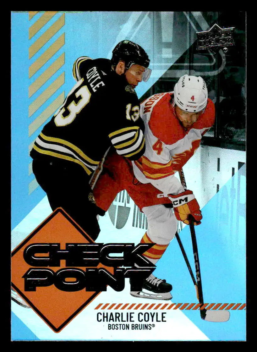 2024-25 Upper Deck #CP-18 Charlie Coyle Checkpoint - Hockey Card Single