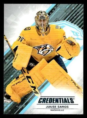 2024-25 Upper Deck Credentials #78 Juuse Saros - Hockey Card Single