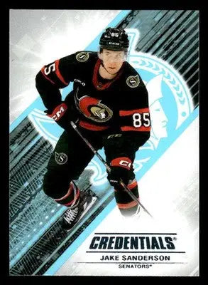 2024-25 Upper Deck Credentials #81 Jake Sanderson - Hockey Card Single