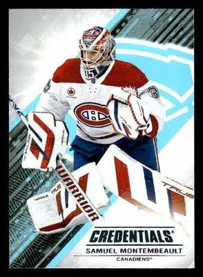 2024-25 Upper Deck Credentials #85 Samuel Montembeault - Hockey Card Single