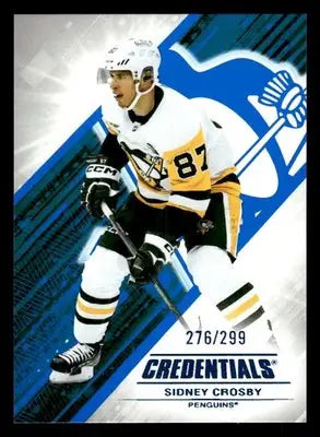 2024-25 Upper Deck Credentials #87 Sidney Crosby Blue #276/99 - Hockey Card Single