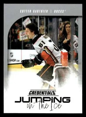 2024-25 Upper Deck Credentials #JI-CG Cutter Gauthier Jumping on the Ice - Hockey Card Single