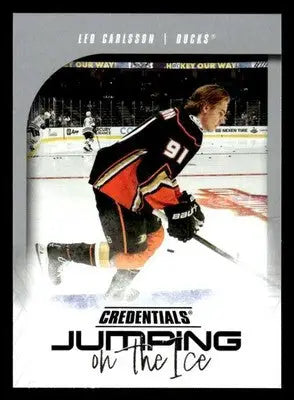 2024-25 Upper Deck Credentials #JI-LC Leo Carlsson Jumping on the Ice - Hockey Card Single
